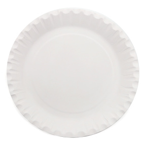 Тарелки одноразовые бумажные плоские BIO, 210 мм (50шт)