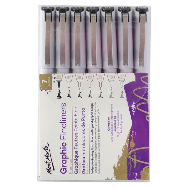 Set linere grafice 7 bucăți