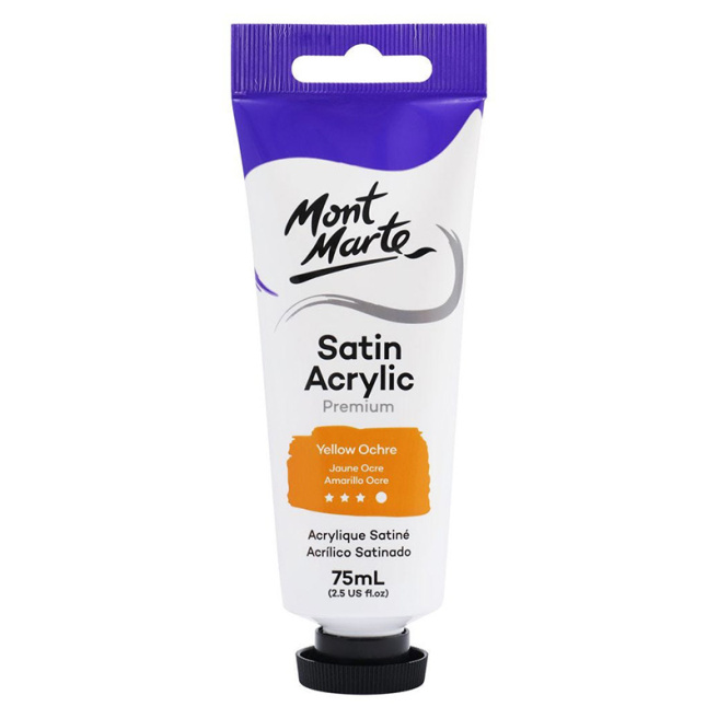 Краски Satin акрил 75 мл Yellow Ochre