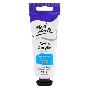 Vopsele Satin acril 75 ml, Cerulean Blue