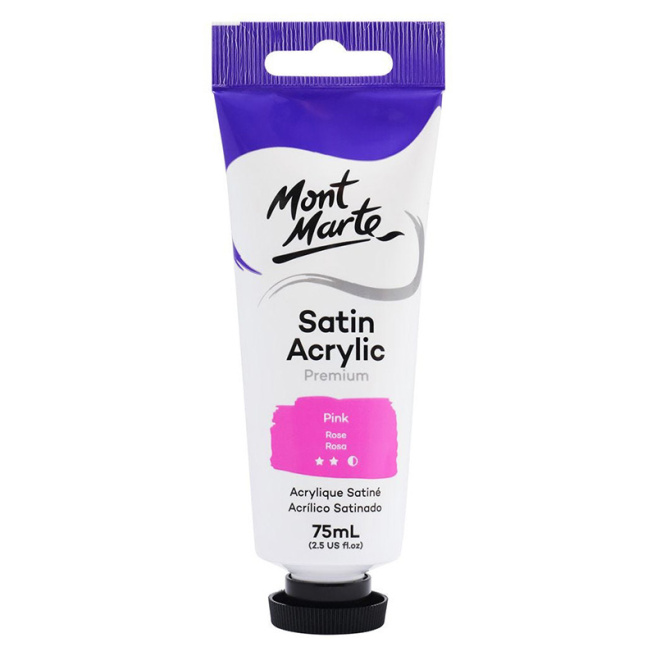 Vopsele Satin acril 75 ml, Pink