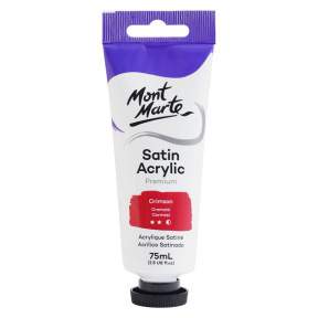 Vopsele Satin acril 75 ml, Crimson Red