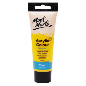 Vopsele Satin acril 75 ml, Medium Yellow