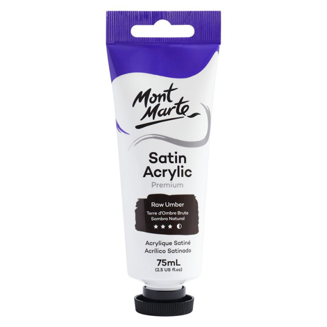 Краски Satin акрил 75 мл Raw Umber