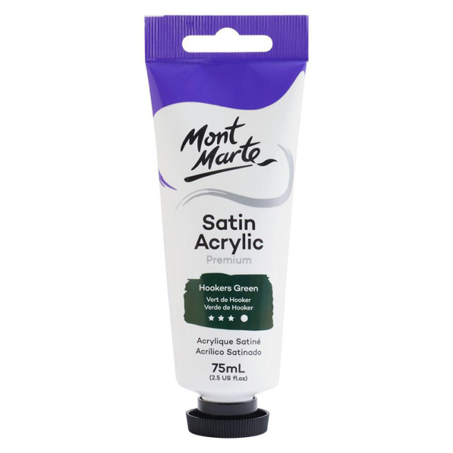 Vopsele Satin acril 75 ml, Hookers Green