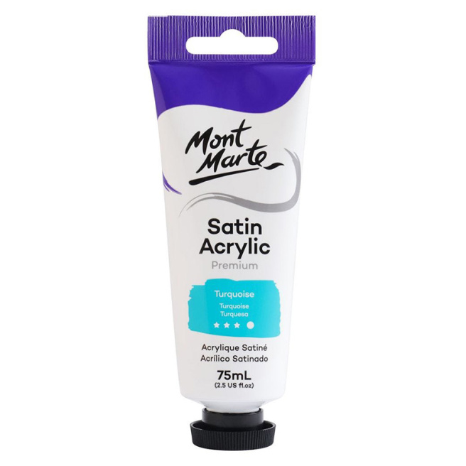 Краски Satin акрил 75 мл Turquoise