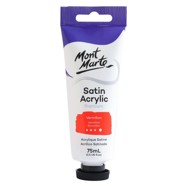 Краски Satin акрил 75 мл Vermilion