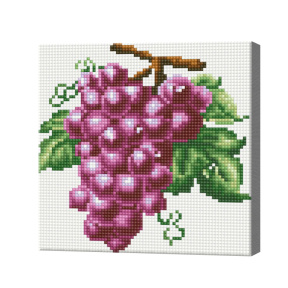 Гроздь винограда, 20x20 см, алмазная мозаика