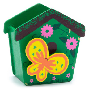 Suport de masă "Căsuța cu fluture" verde