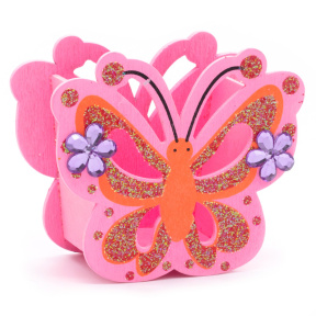 Подставка настольная детская"Butterfly", нежно-розовая