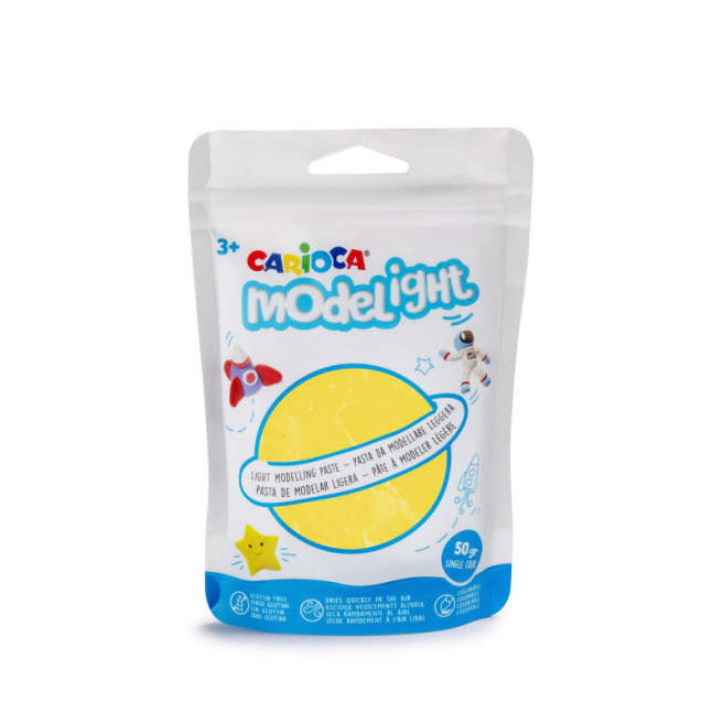 Plastilină moale Carioca, galbenă