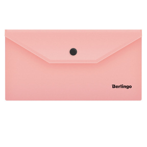 Mapă plic DL Berlingo "Instinct" cu buton, flamingo