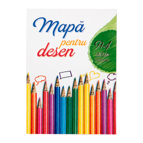 Set hârtie pentru desen, А4, 20 foi, 120g/m2