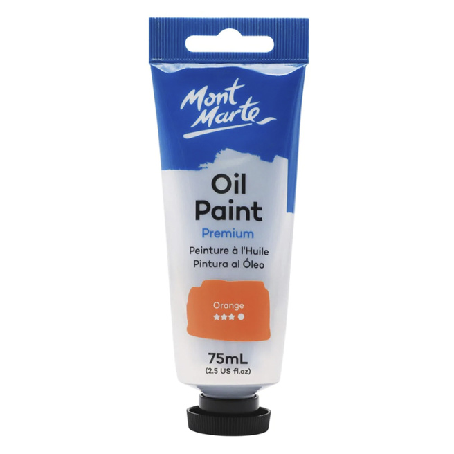 Vopsele Oil Paint, de ulei, 75 ml oranj Orange