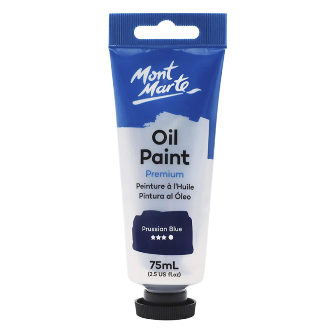 Краски Oil Paint масляные 75 мл синий Prussian Blue