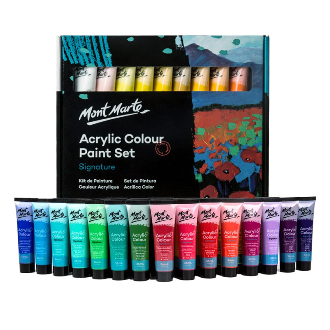 Набор красок акрил Colour paint 36 цветов х 36 мл