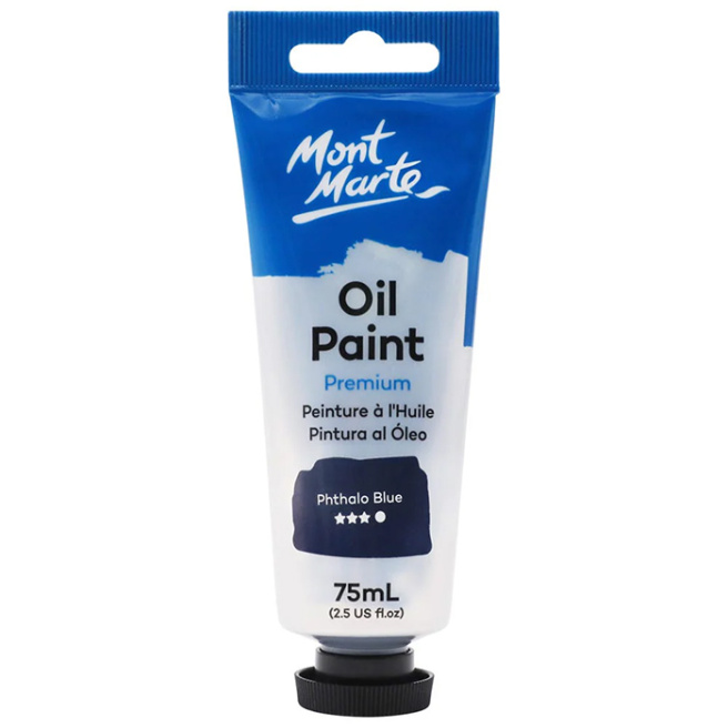 Vopsele Oil Paint, de ulei, 75 ml albastru Phthalo Blue