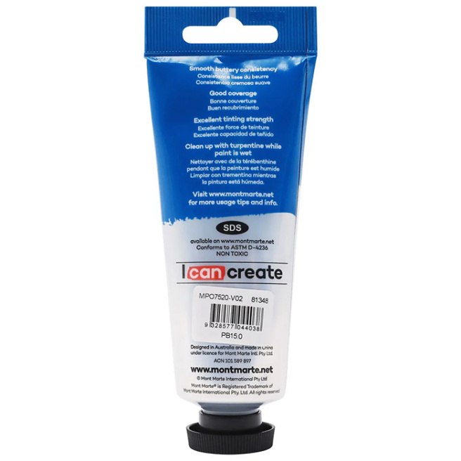 Vopsele Oil Paint, de ulei, 75 ml albastru Phthalo Blue