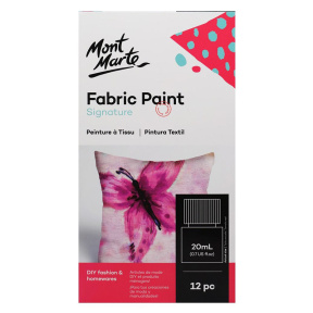 Набор акриловых красок для ткани Fabric Paint 12 цветов х 20 мл