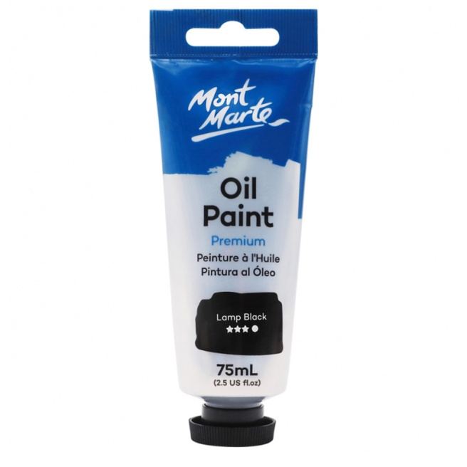 Краски Oil Paint масляные 75 мл черный Lamp Black