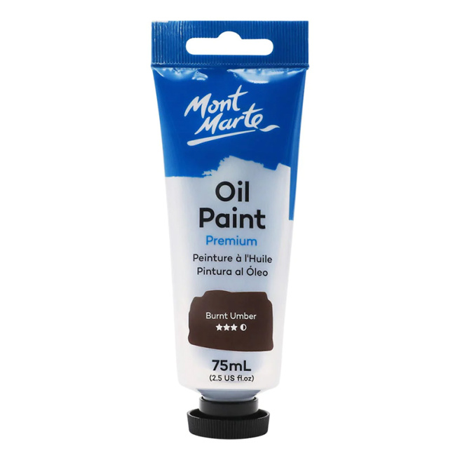 Краски Oil Paint масляные 75 мл коричневый Burnt Umber