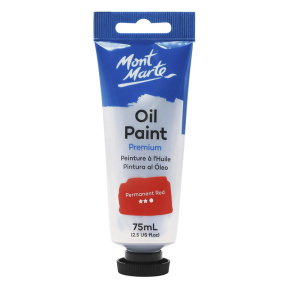 Vopsele M.M. Oil Paint, de ulei, 75 ml roșu Permanent Red