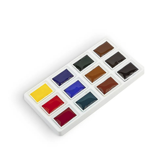 Set acuarelă Sonet, 12 godete "Plein Air"
