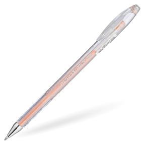 Ручка гелевая Crown "Hi-Jell Pastel" оранжевая пастель, 0,8мм