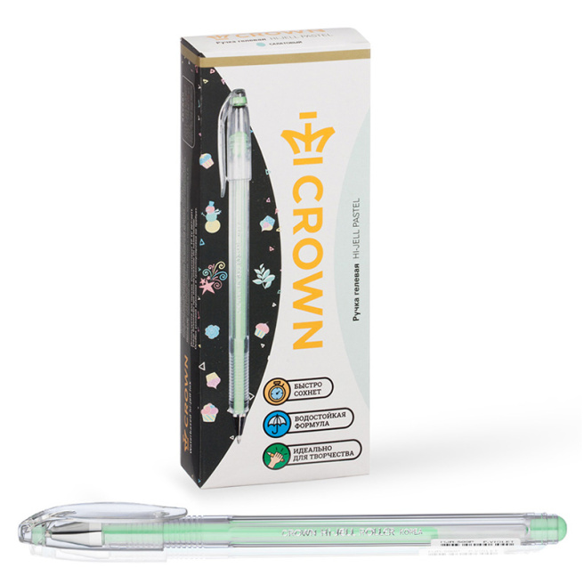 Pix gel Crown "Hi-Jell Pastel" verde pastel, 0,8mm