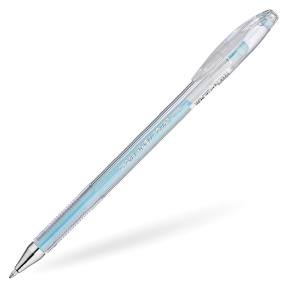Ручка гелевая Crown "Hi-Jell Pastel" голубая пастель, 0,8мм HJR-500P