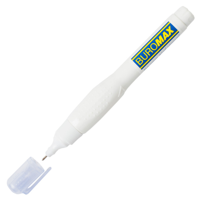 Корректор-ручка Buromax Jobmax, 12 мл, металлический наконечник, (По штучно)
