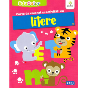 Carte de colorat și activități cu litere .GAMA