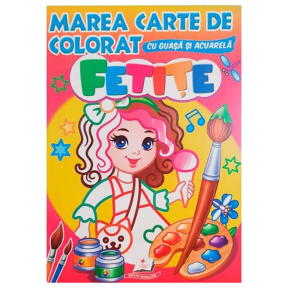 Marea carte de colorat. Fetițe/Acuarelă