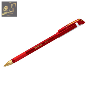 Ручка .Berlingo "xGold" красная, 0,7мм, игольчатый стержень, грип