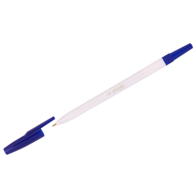 Pix bila Stamm "049" albastru, 1,0mm, corp alb