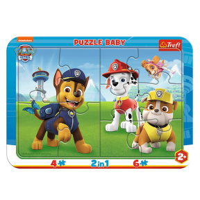 Пазлы в рамке "Веселый Paw Patrol"