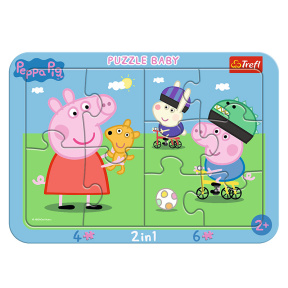 Пазлы в рамке Веселый Peppa Pig