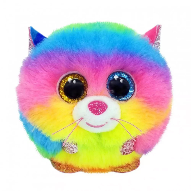 Jucărie moale TY Puffies Pisic cucrubeu Gizmo 10 cm