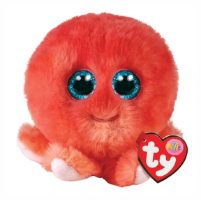 Jucărie moale TY Puffies Octopus roșu Sheldon