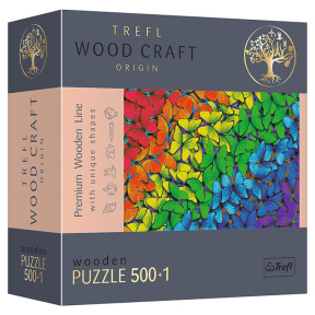 Fluturi colorați / Puzzle-uri din lemn, 501 elemente