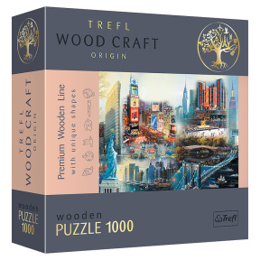 New York - Colaj / Puzzle-uri din lemn, 1000 elemente
