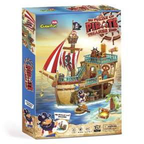 3D Puzzle CubicFun Pirate Treasure Ship