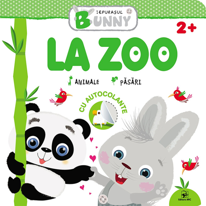 Iepurașul Bunny. La zoo. Cu autocolante