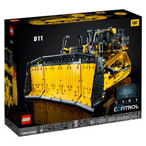 Constructor LEGO Technic Buldozer Cat D11 controlat de aplicație