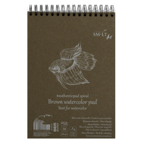Album pentru acuarelă Authentic, cafeniu