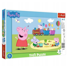 Tren fericit. Peppa Pig, 15 elemente