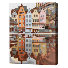 Отображение Стокгольма, 30х40 см, картина по номерам