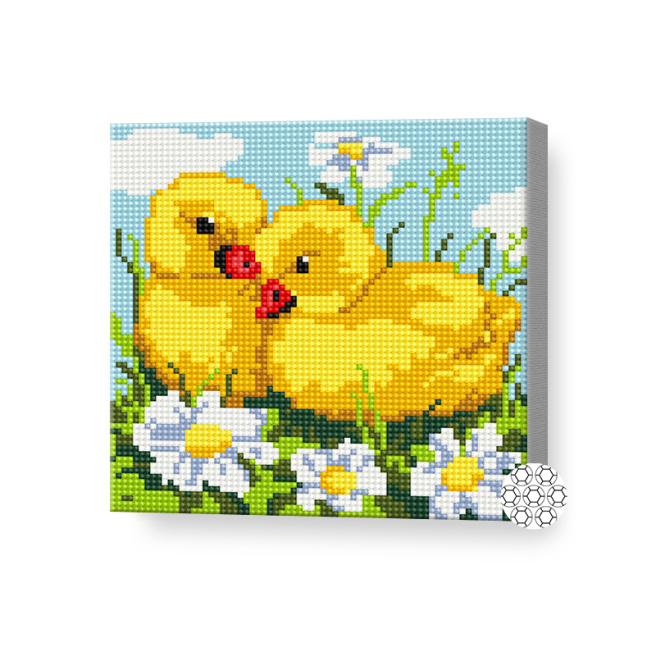 Bobocei mici, 20x20 cm, mozaic cu diamante