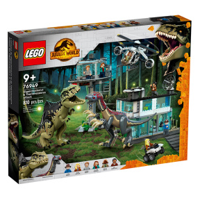 Конструктор  LEGO Jurassic world Атака гиганотозавра и теризинозавра