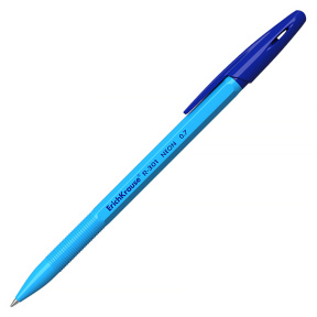 Ручка ErichKrause 0,7 мм R-301 Neon Stick, синяя